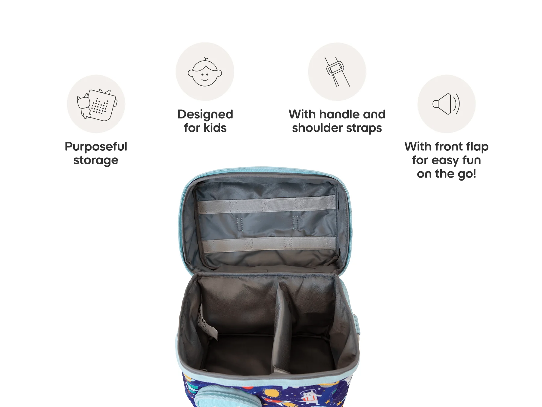 Listen & Go Bag for Toniebox - Blue Stargazing - Image 4